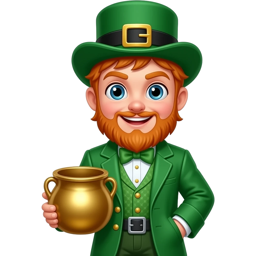 Young leprechaun emoji