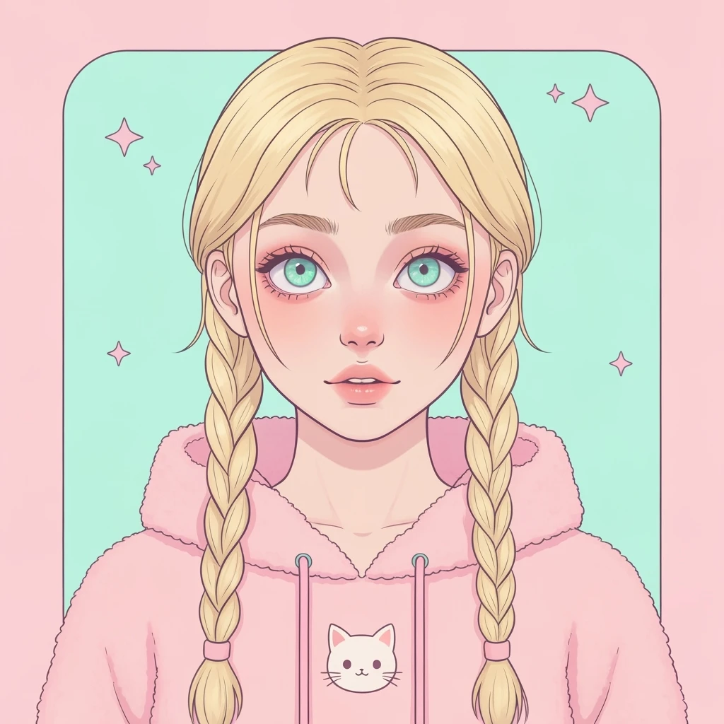 pastel horror profile picture, cute, expressive, minimal, variation 4 emoji