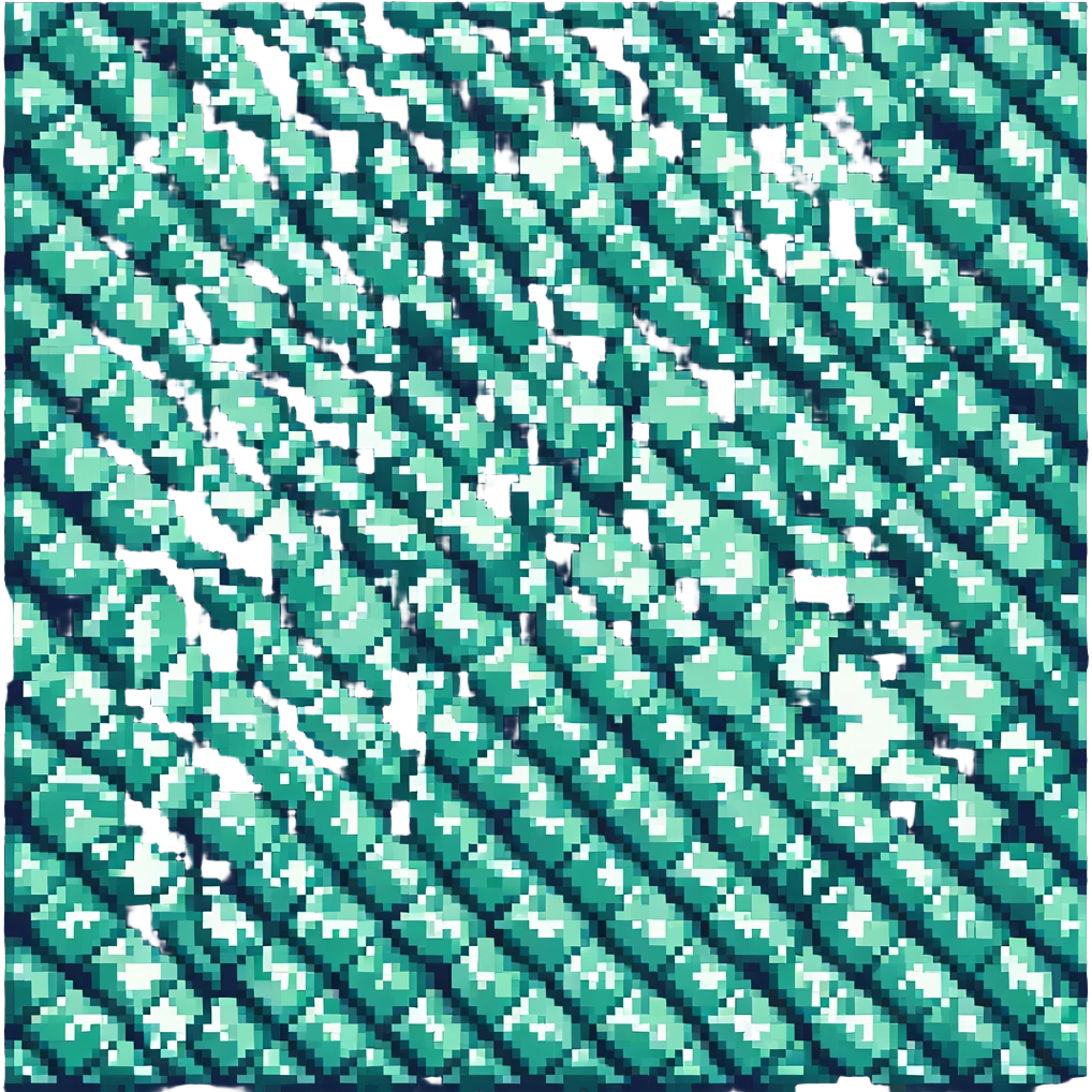 fractal pattern pixel art style emoji