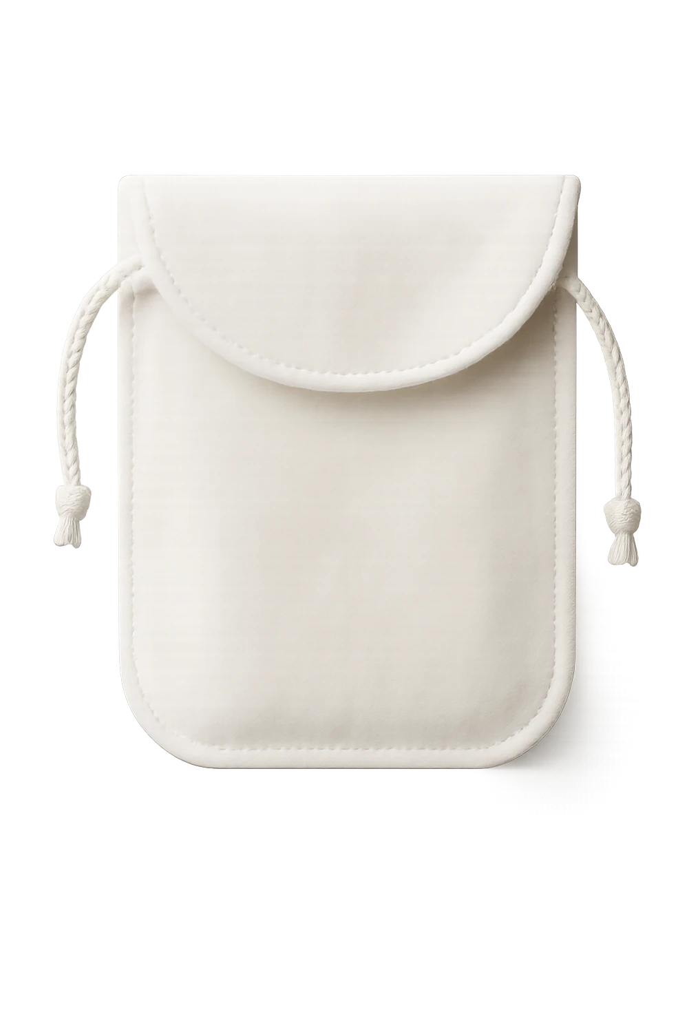white velvet jewelry pouch emoji