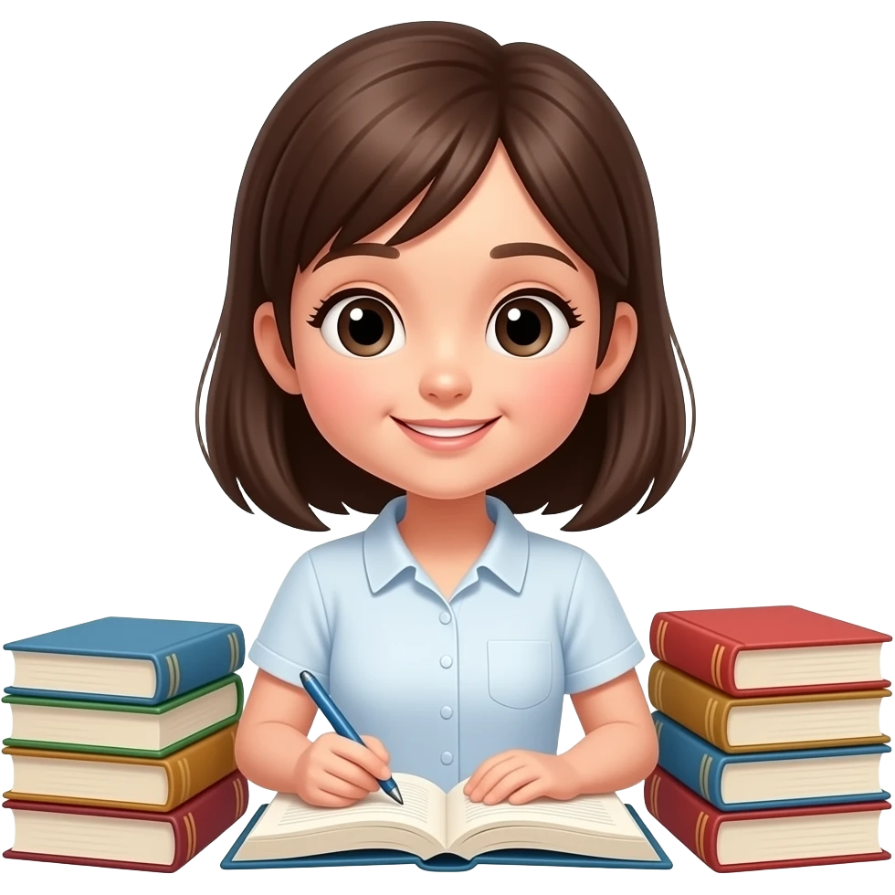 lofi girl style 240p books in a study emoji