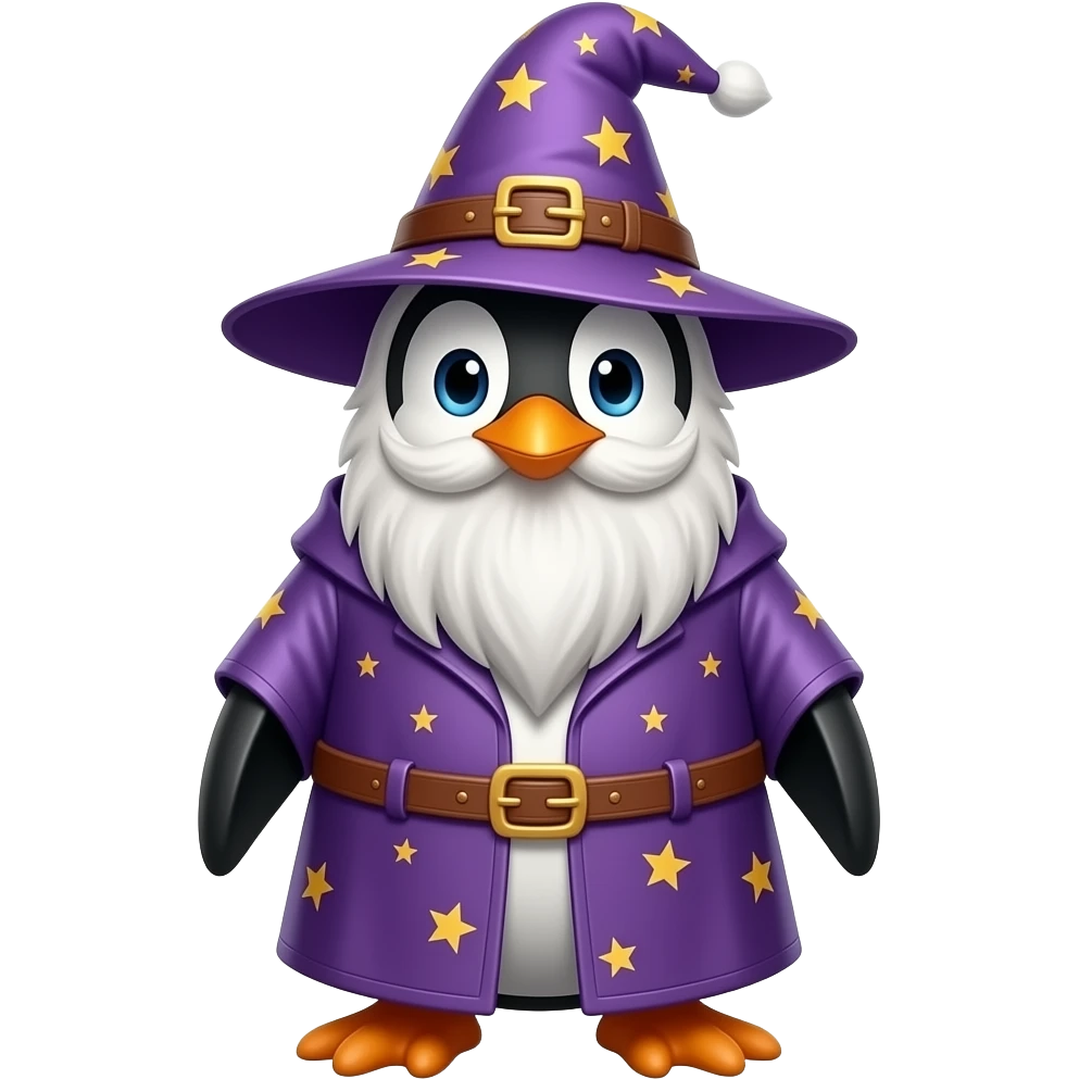Penguin Wizard emoji