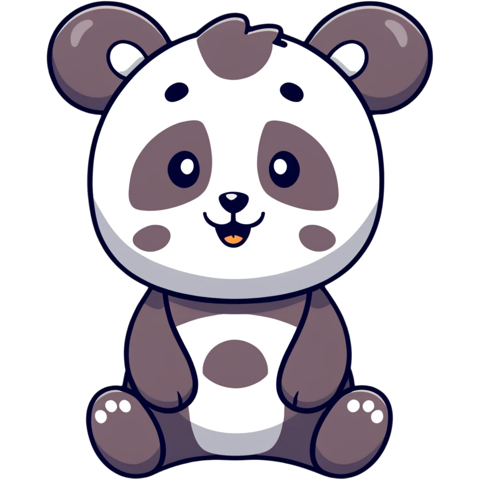 Panda smile  emoji