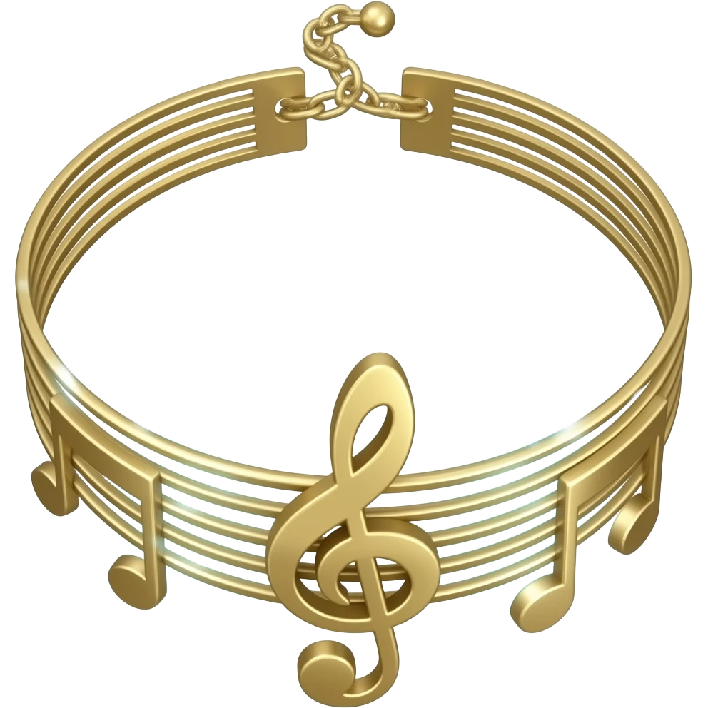 musical anklets emoji