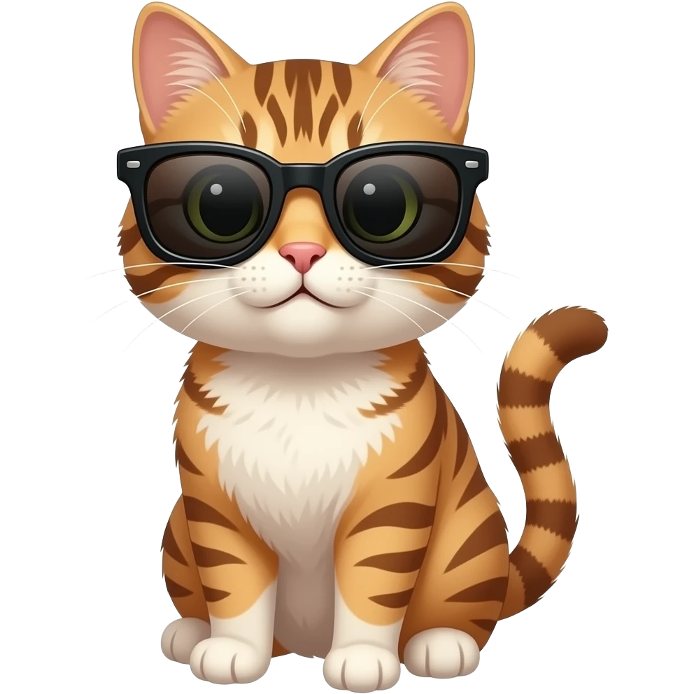 Cat wearing sunglasses emoji