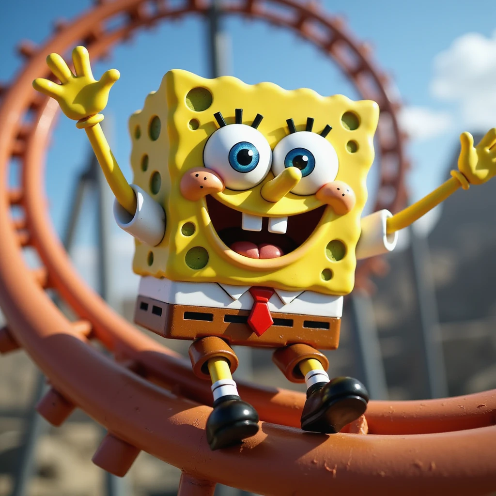 spongebob in coaster emoji