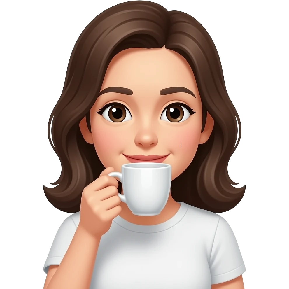 😶 with drinking tea NO PERSON EXCEPT THIS EMOJI 😶 AND ADD TEA emoji