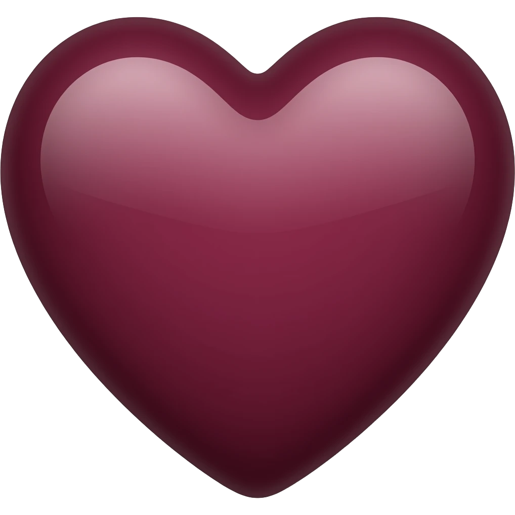 Give wine colour heart emoji