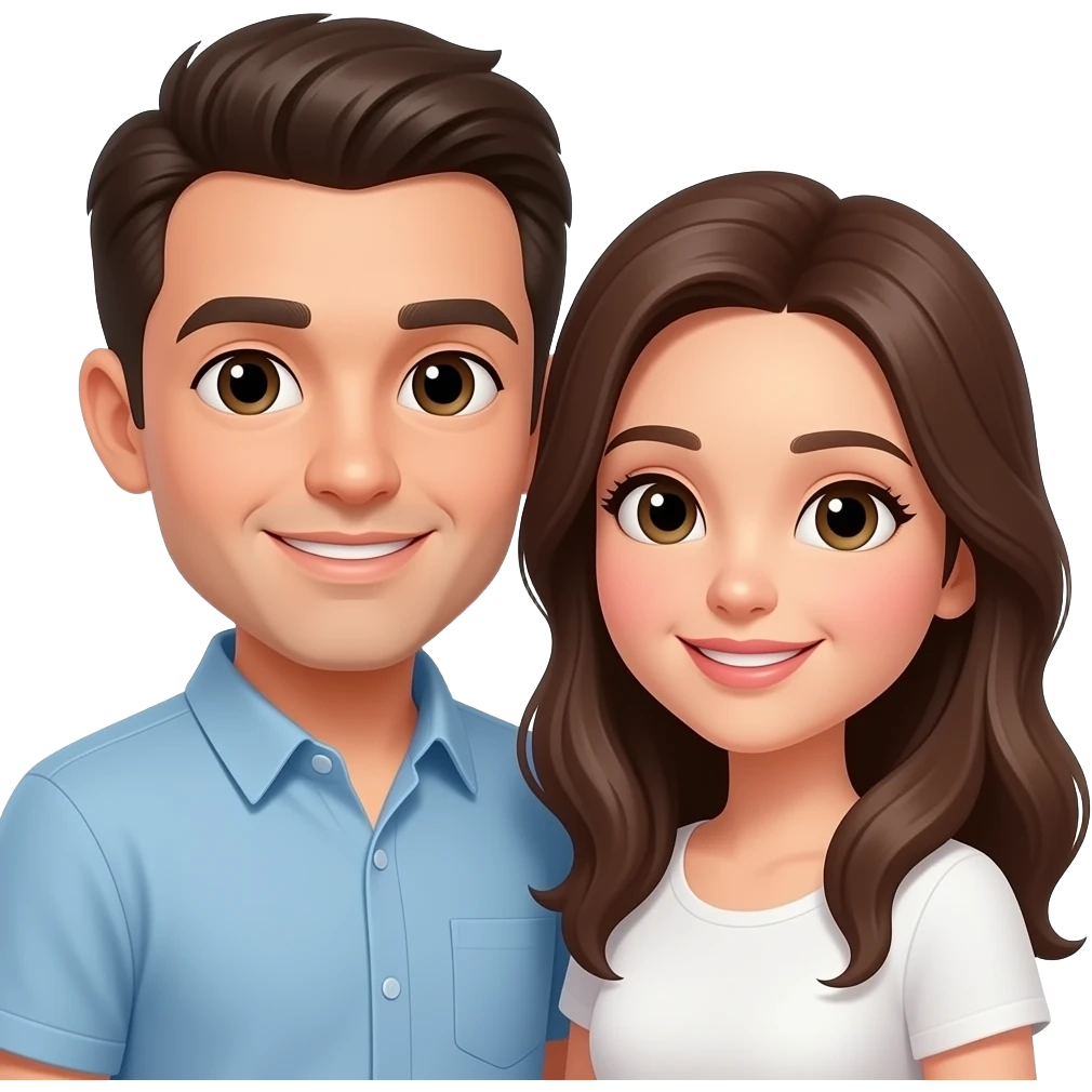 2 man + 1 woman in  love emoji