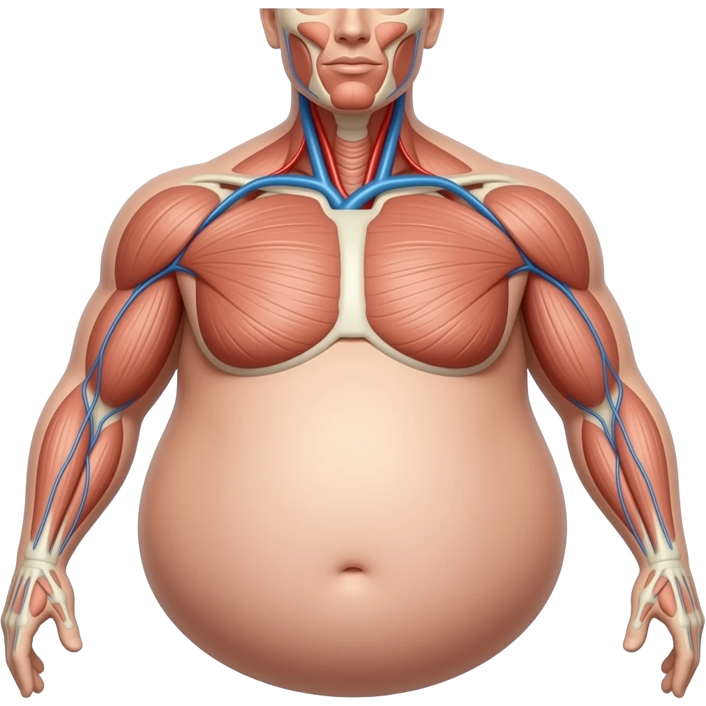 жировая прослойка в теле человека emoji