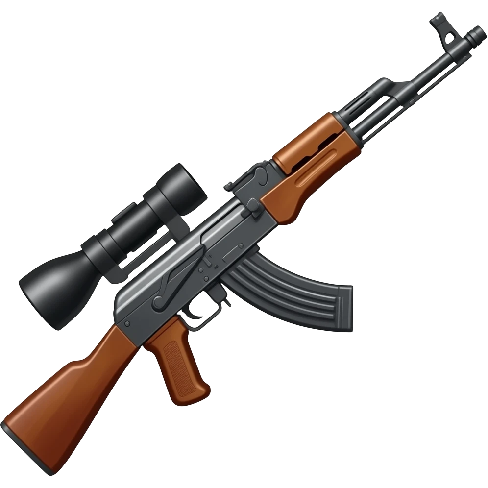 Generate very small AK47 emoji text emoji
