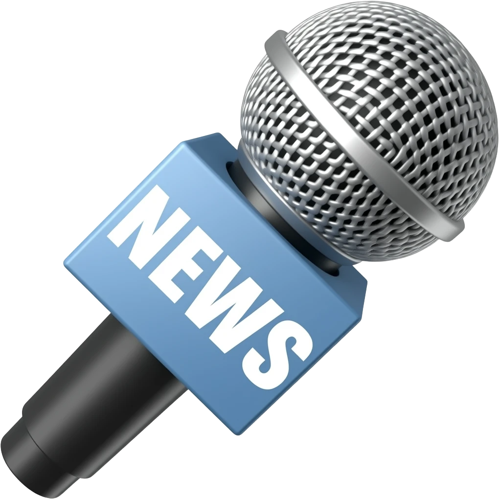 Microphone news Box emoji