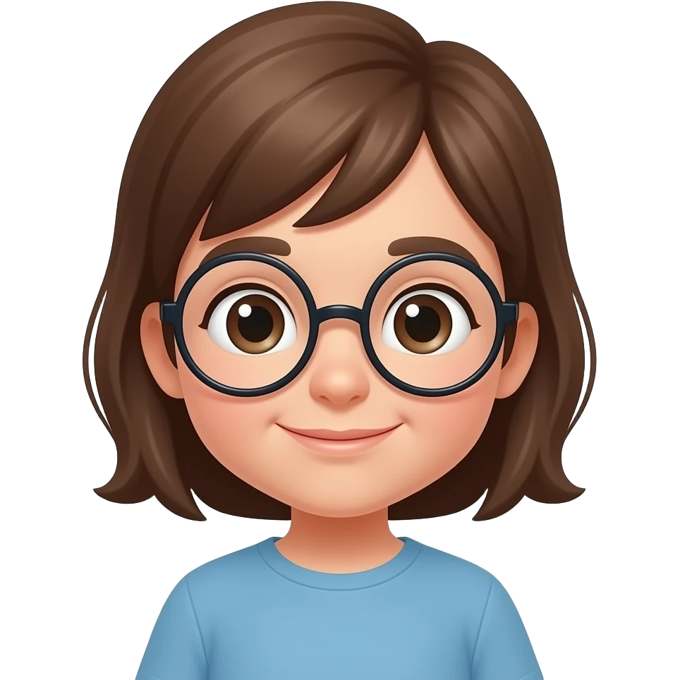 Ребенок в очках emoji