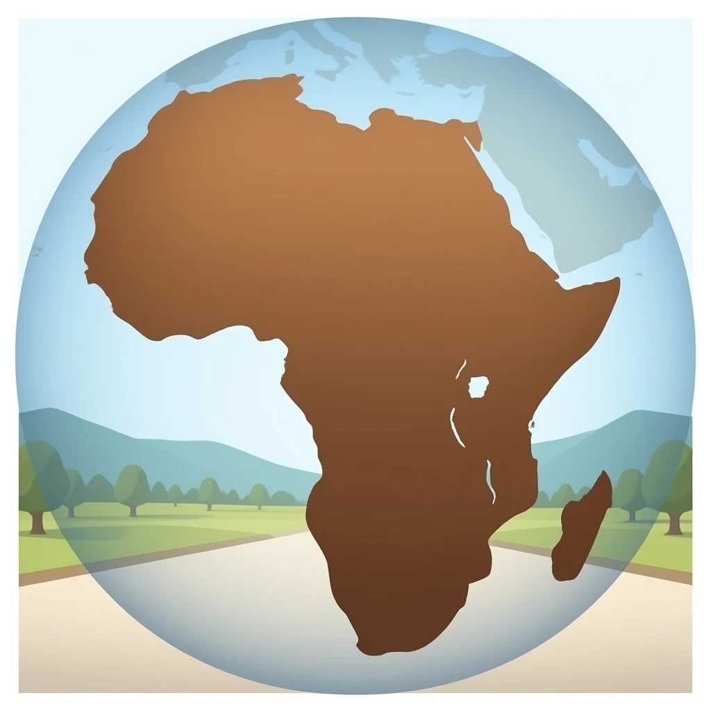 continente africano silueta marron emoji