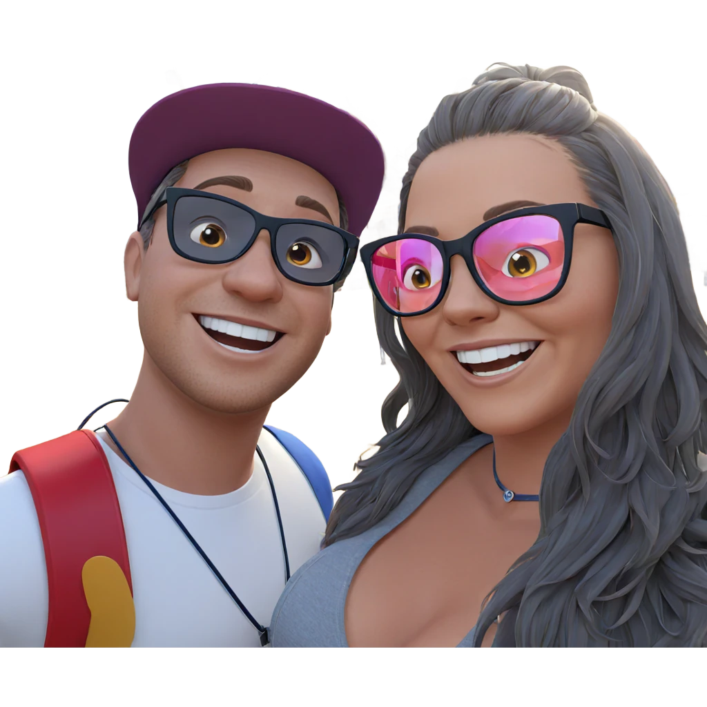 happy couple at the fair emoji