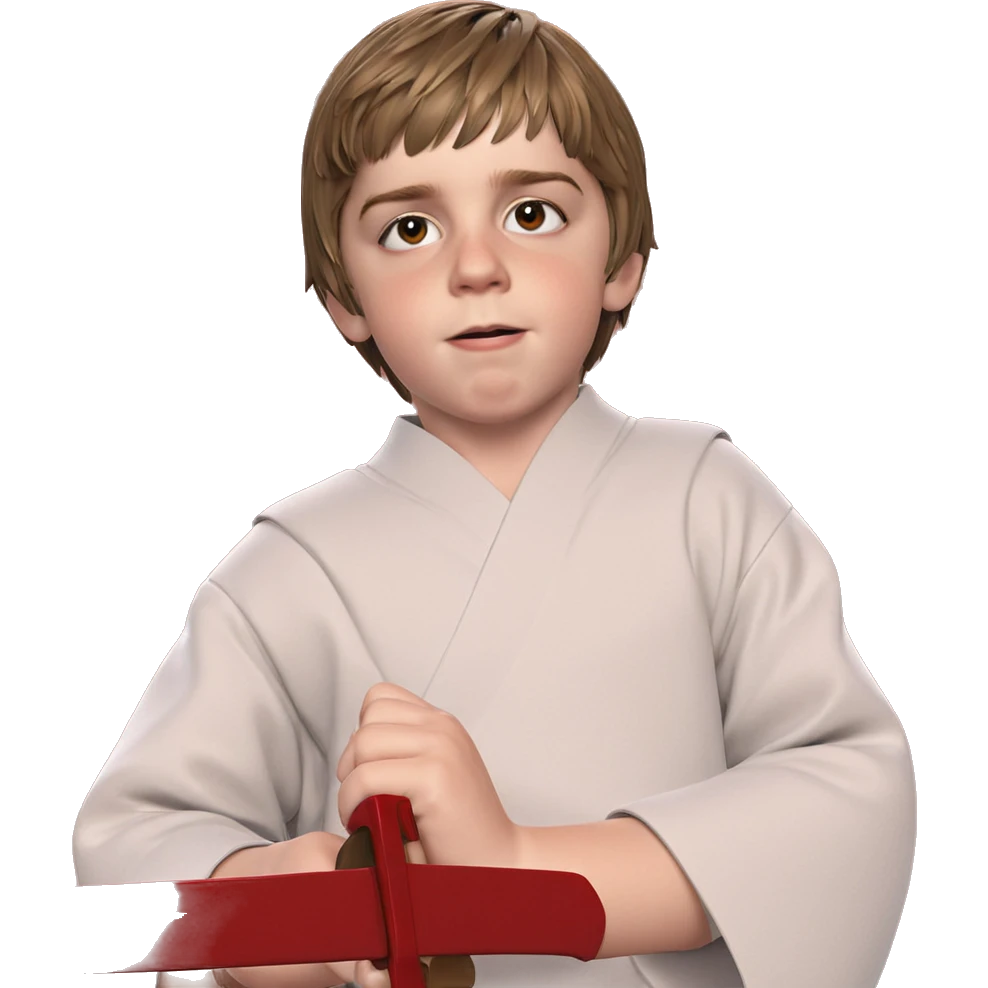 sword-wielding boy with ofuda emoji