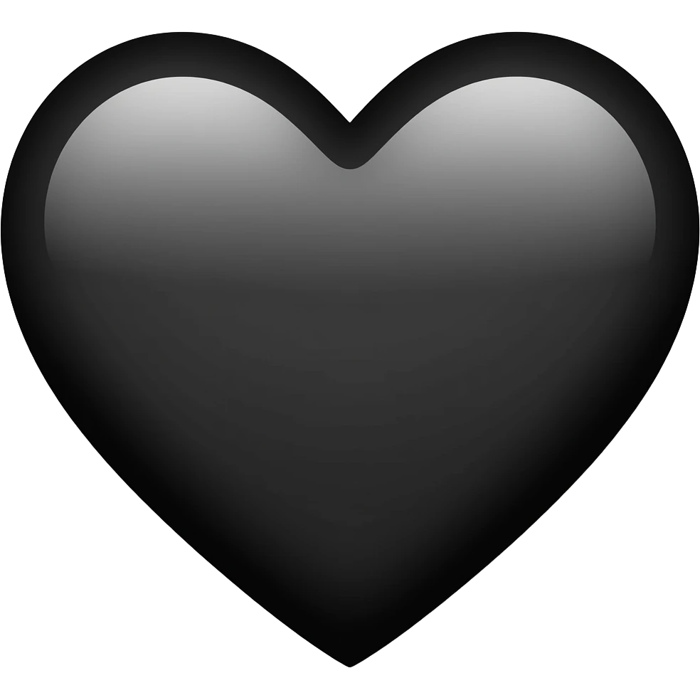 heart black emoji