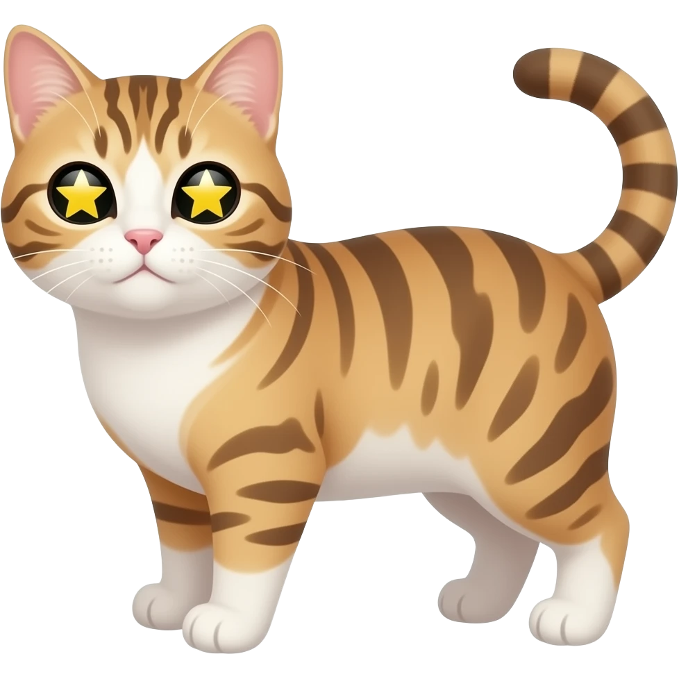 Gatos con ojos de estrella emoji