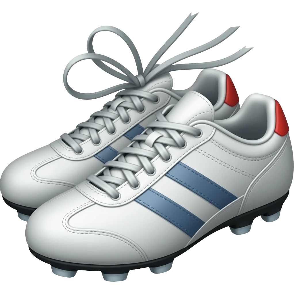 נעליים קשורות אחד בשניה ( מסמל פרישת כדורגל) emoji