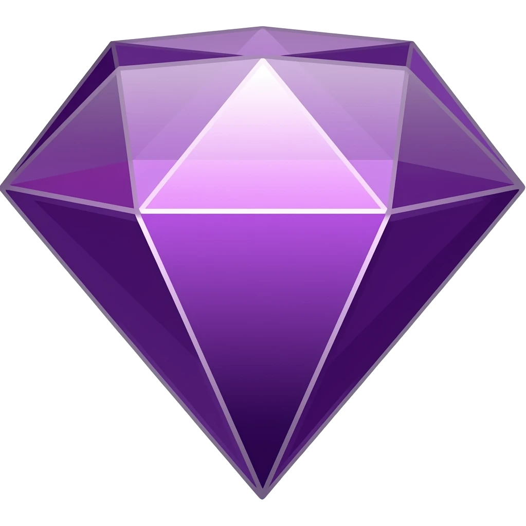 purple diamond emoji emoji