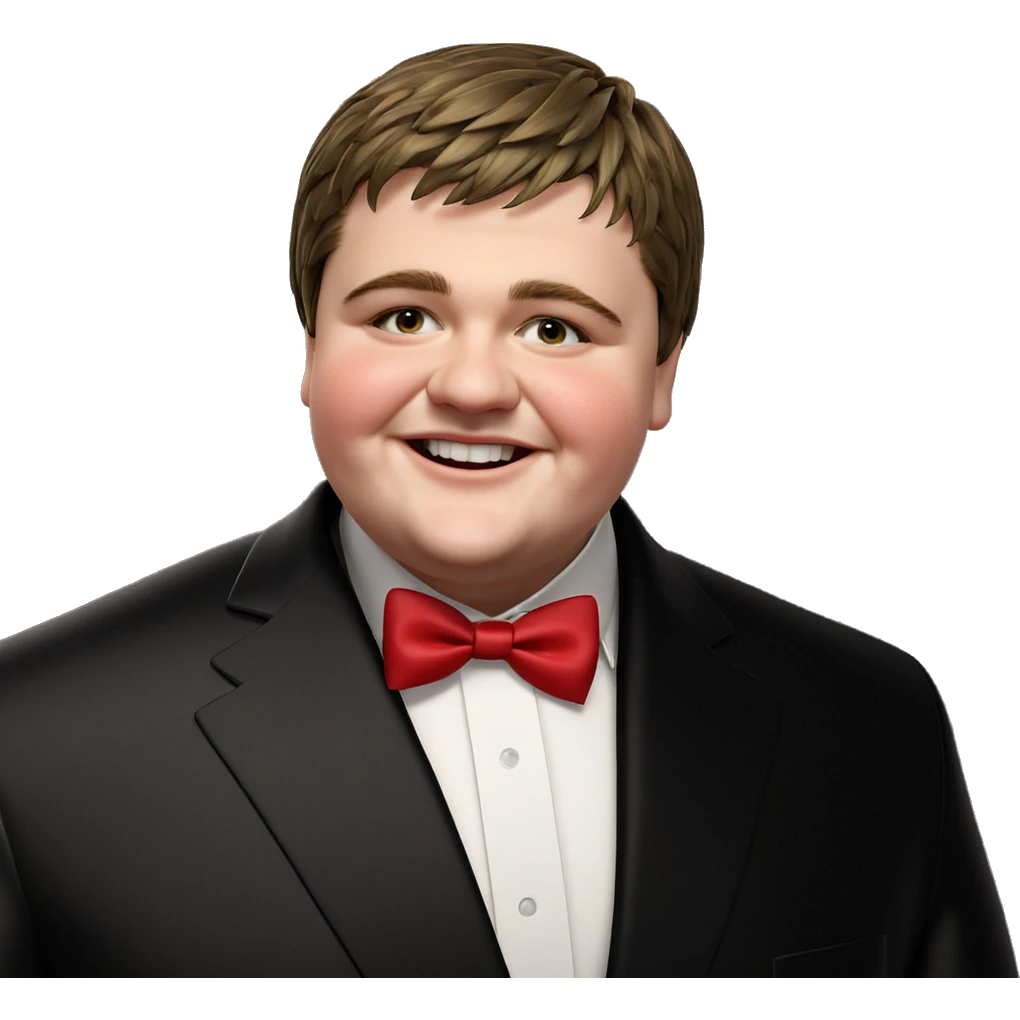 smiling boy in formal attire emoji