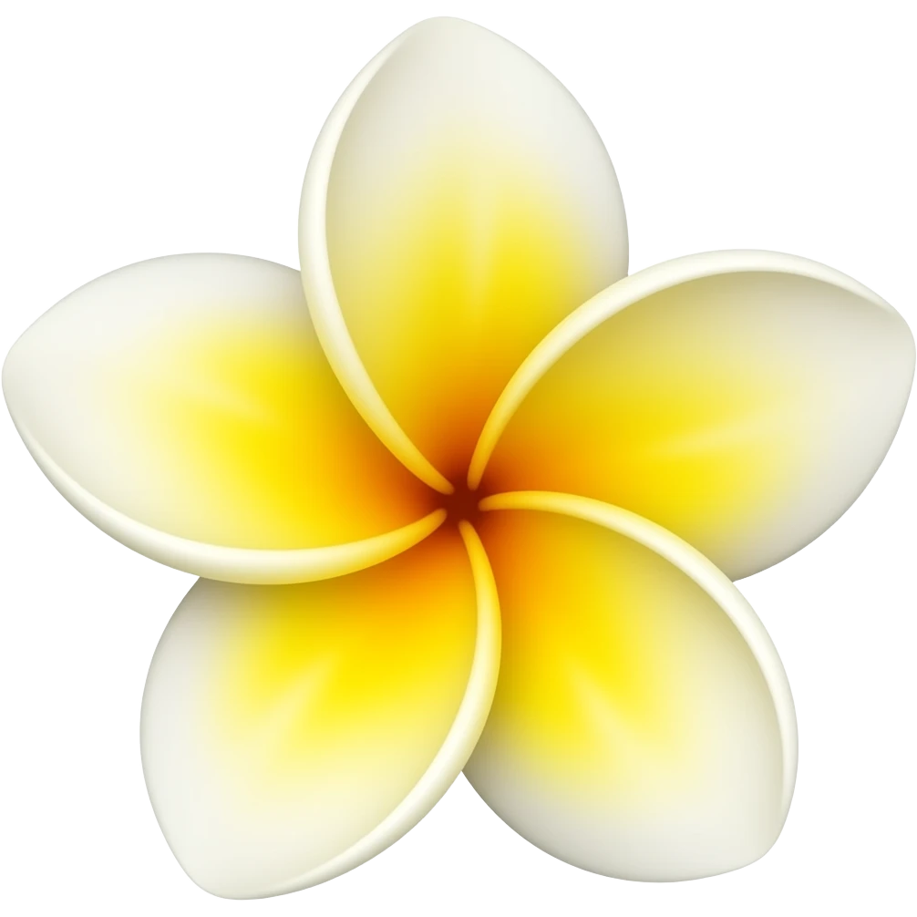 Frangipani flower emoji