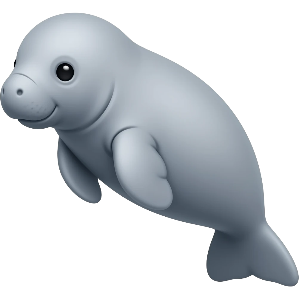 Newborn manatee emoji