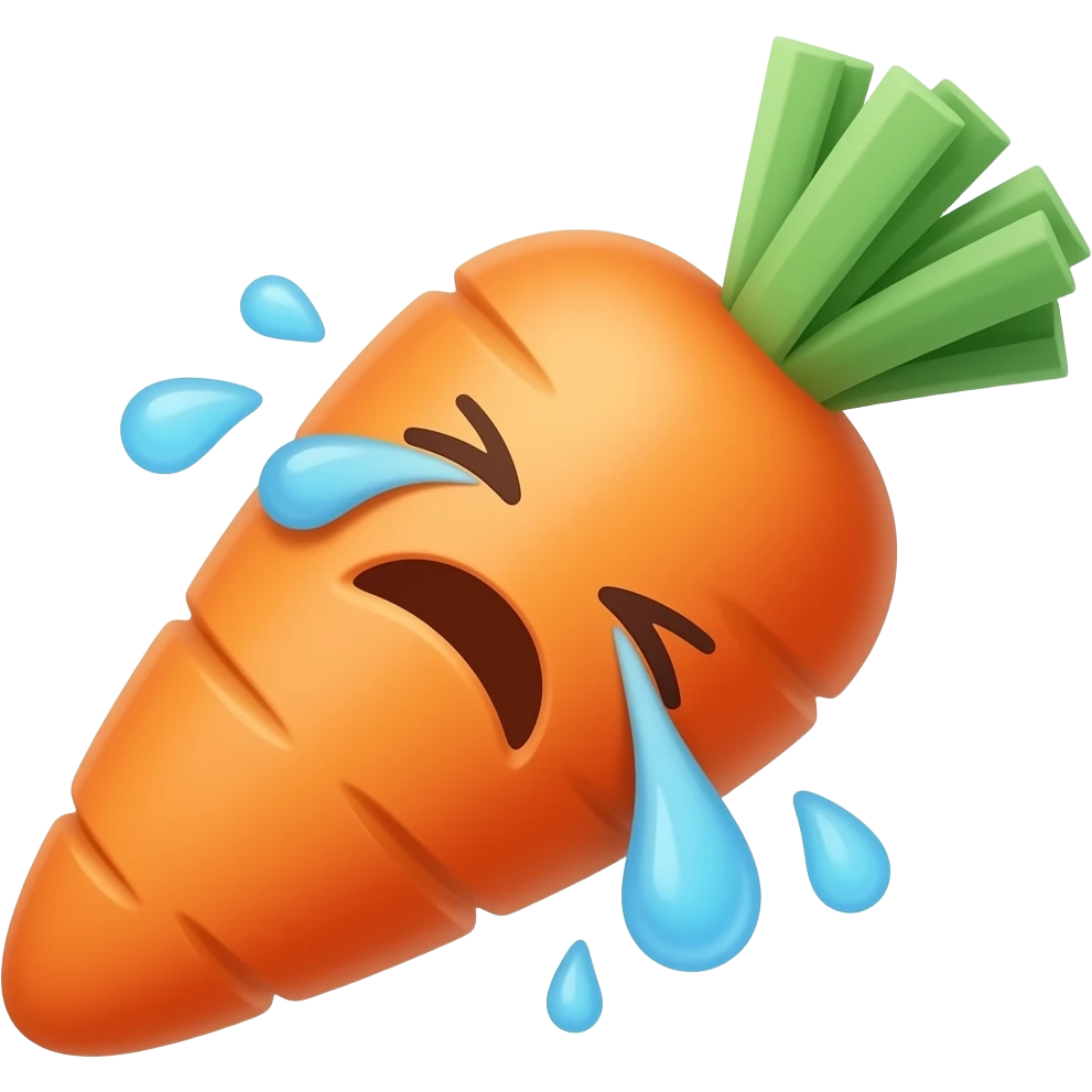 carrot lord criying emoji