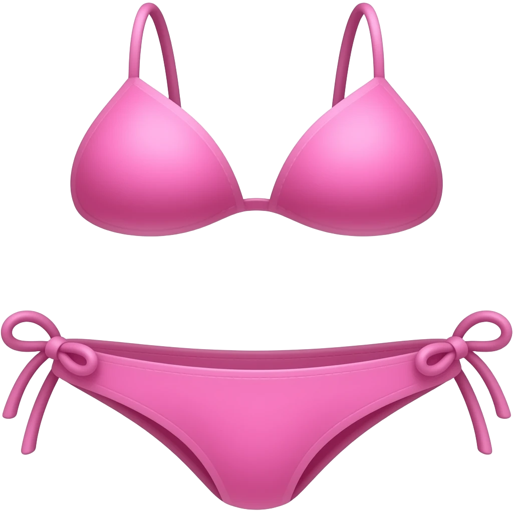 Pink bikini emoji