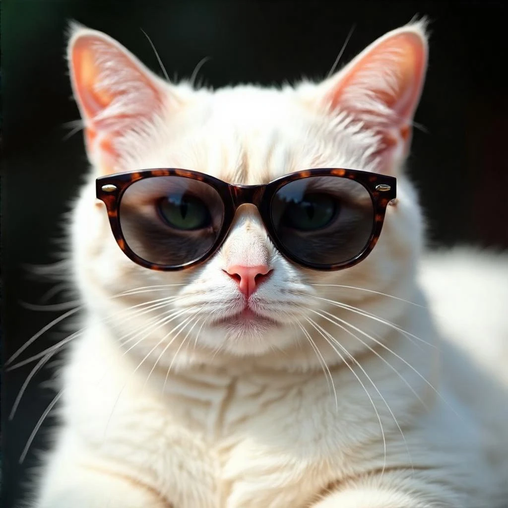 Cat wearing sunglasses emoji