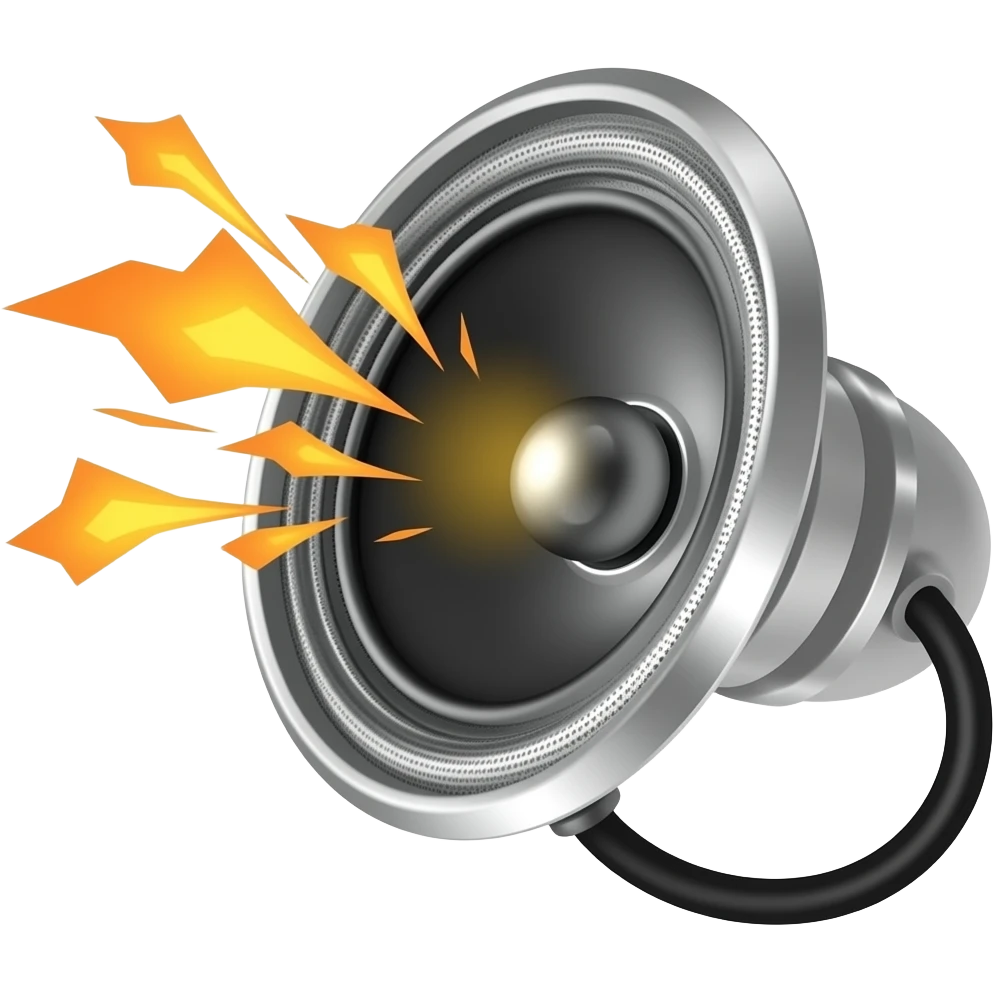 speaker lound noise emoji