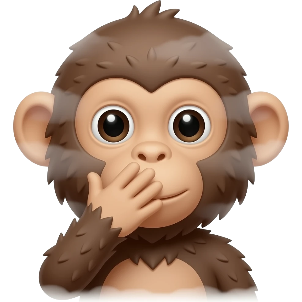 😶‍🌫️+🙊 emoji