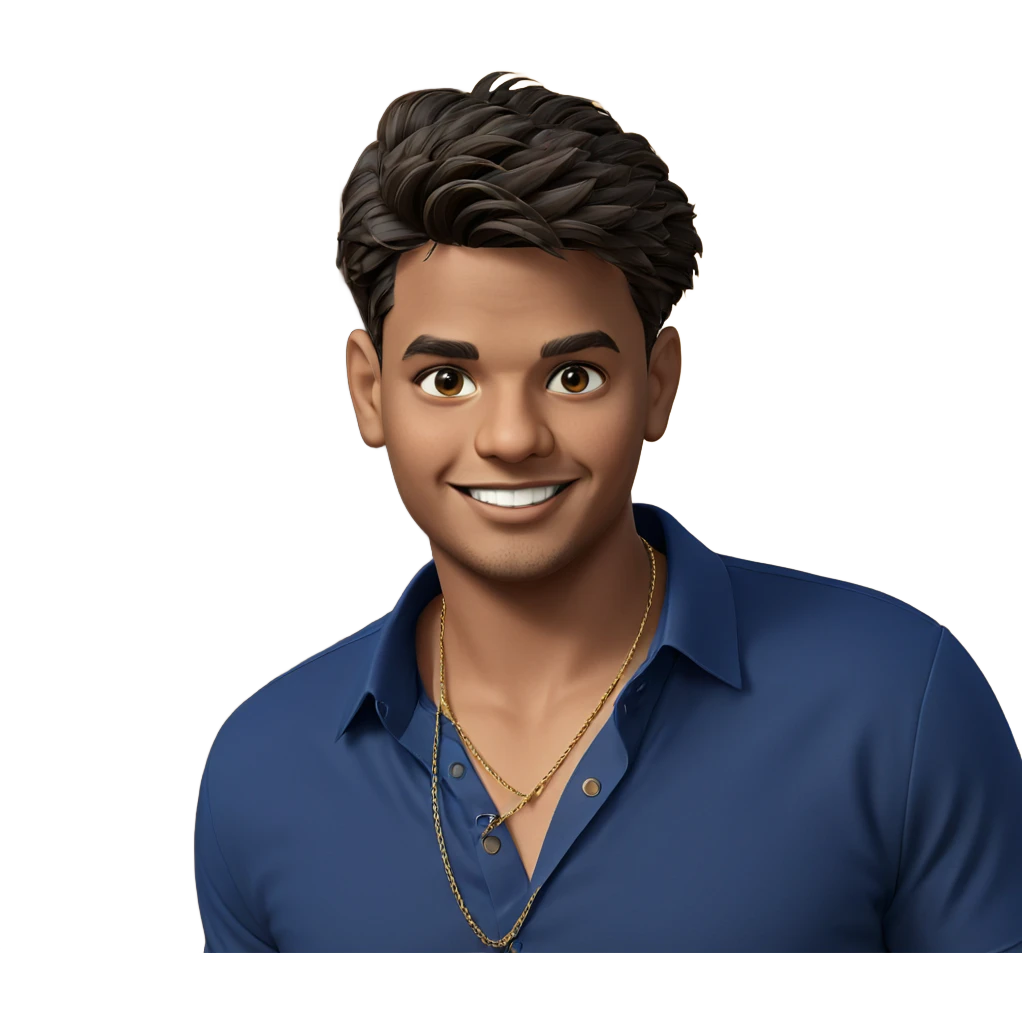 smiling boy in blue shirt emoji