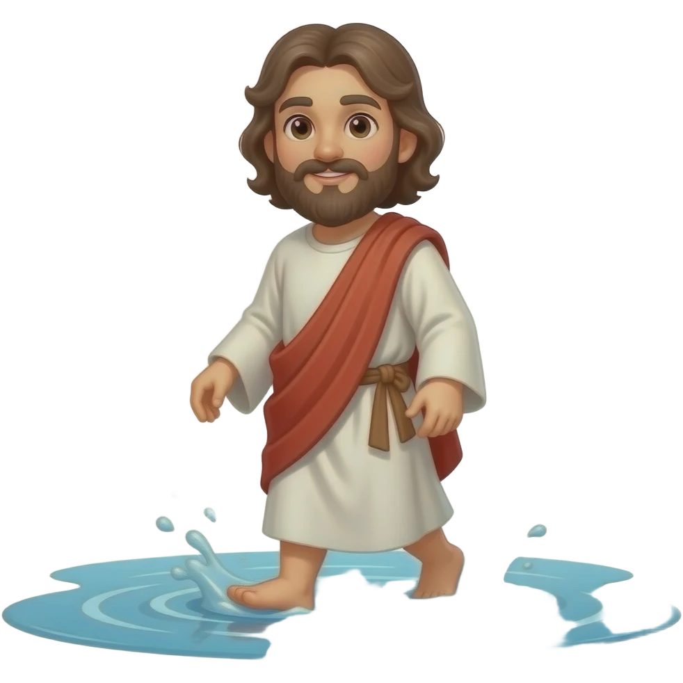 peter walking on water emoji