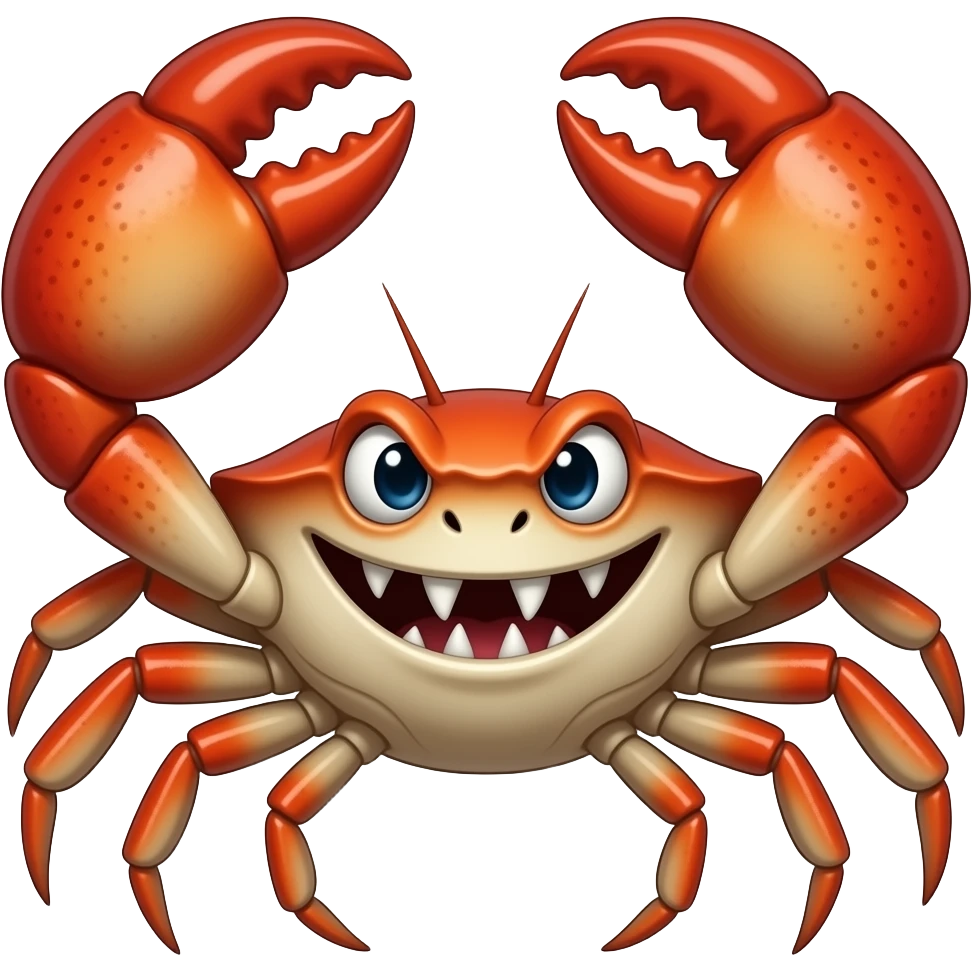 Evil crab emoji