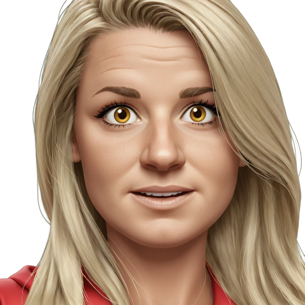 blonde girl portrait with long hair emoji