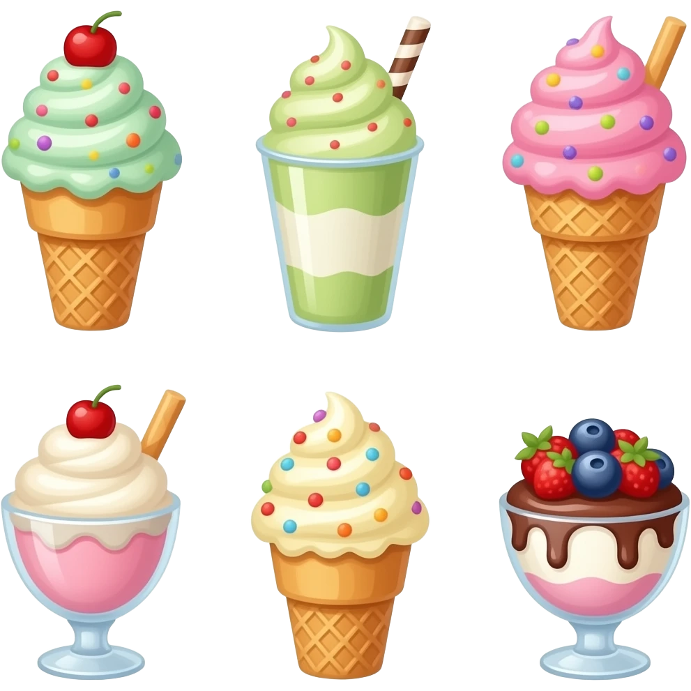 Cold treats emoji