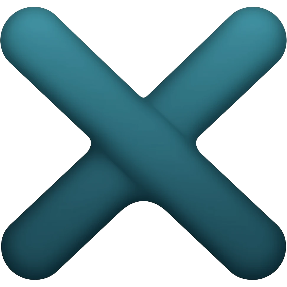 two fingers crossed no hand in dark teal colour emoji