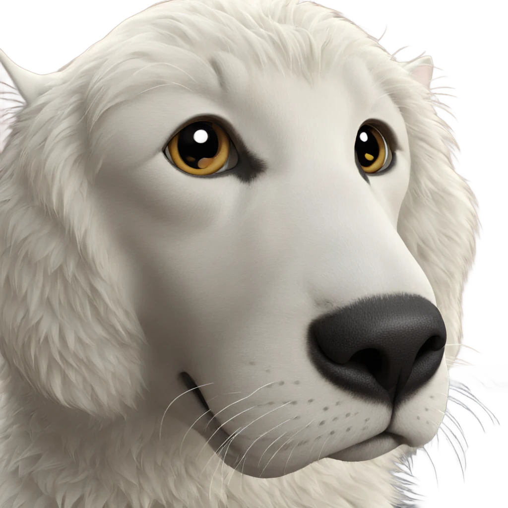 realistic close-up of cat emoji