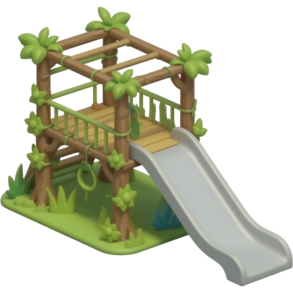 JUNGLE GYM FOR BABIES WITH NO SLIDES WITH NO SLIDES !!!!! NO BACKGROUND ONLY JUNGLE GYM emoji