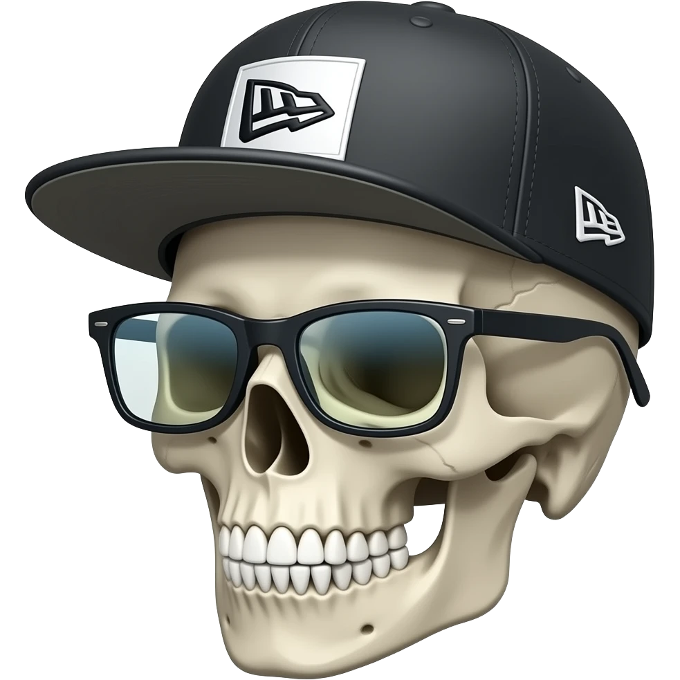 New era hat, 940 a-frame, on a skull emoji