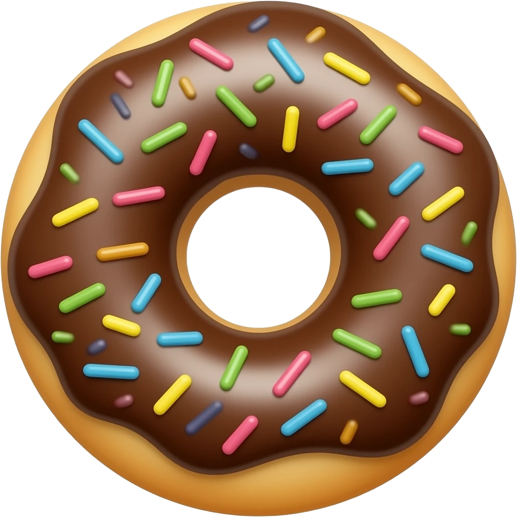 donut chocolate emoji