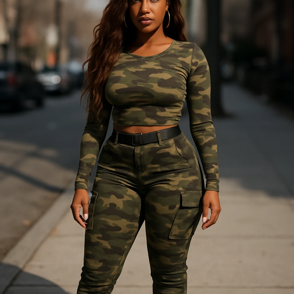 realistic full body camo baddie redbone emoji