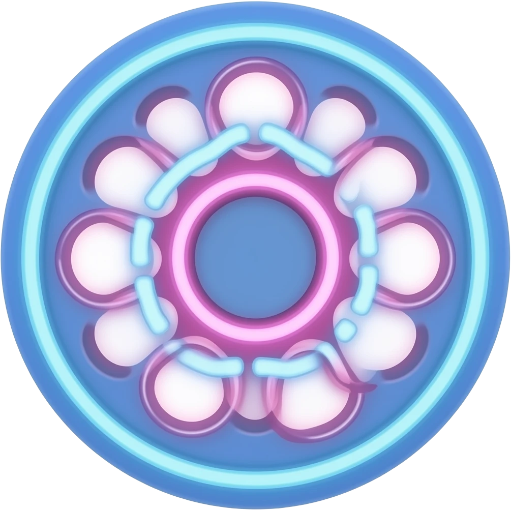 Neon Fidget spinner emoji
