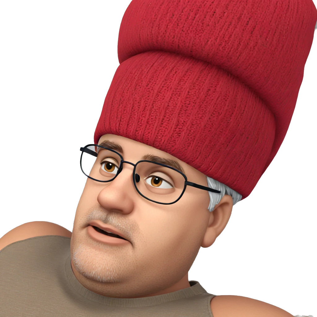 portrait of a boy in beanie emoji