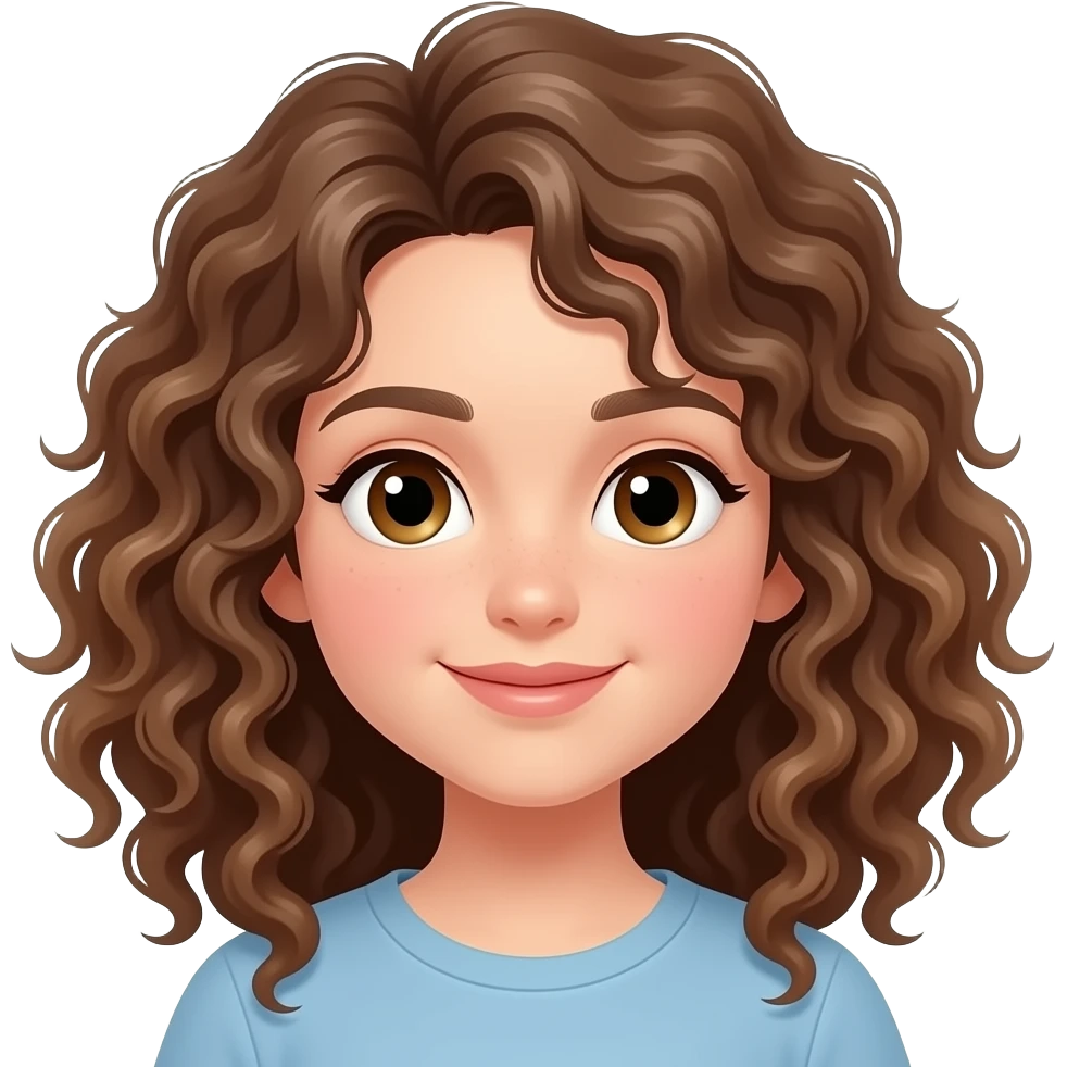 agent girl with curly head emoji
