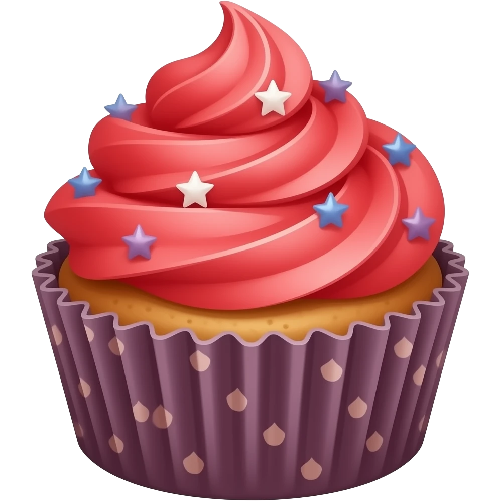 Red Galaxy cupcakes emoji