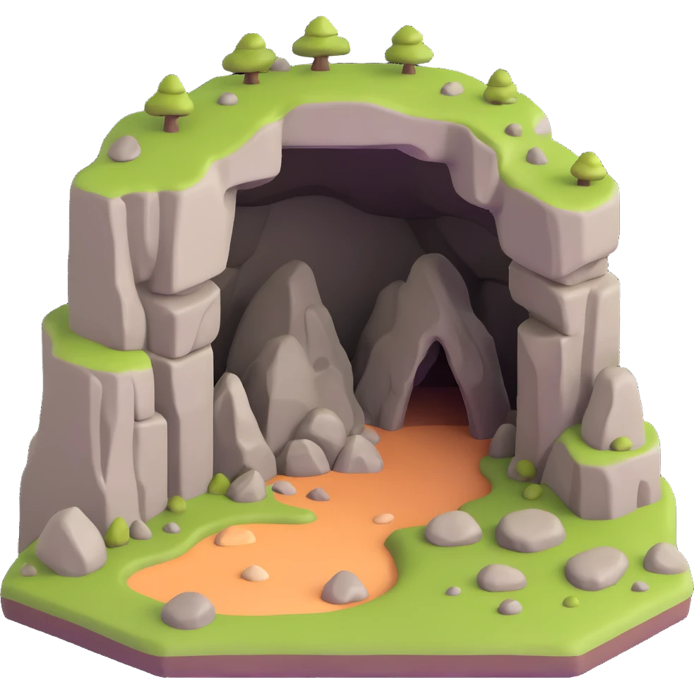 stone cave emoji