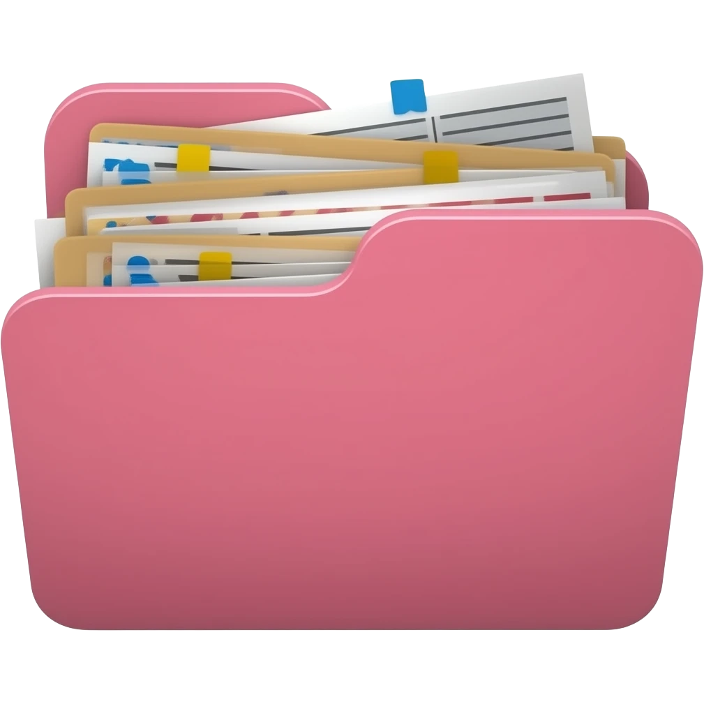 junk files Pink folder emoji