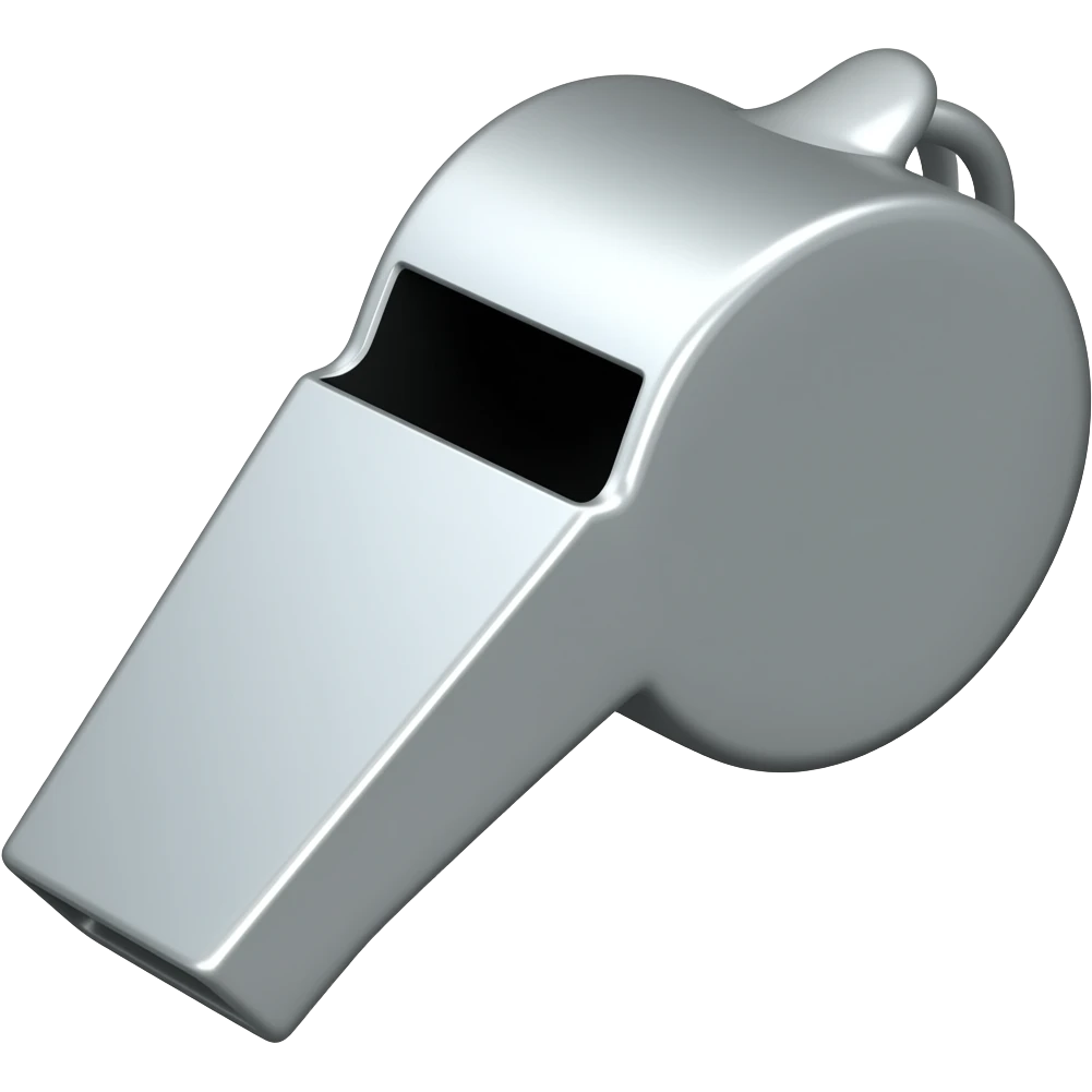 referee whistle emoji
